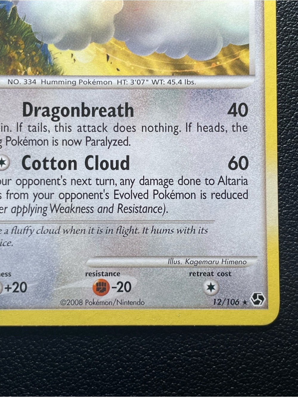 Altaria #12/Pokemon Great Encounters - Picture 5 of 11